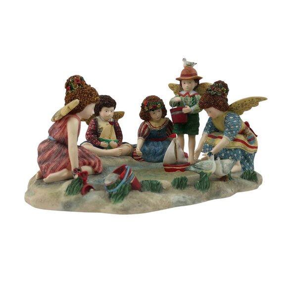 Day At The Beach Everyday Angels Figurine By Susan Winget 1999 First Edition - Picture 10 of 10